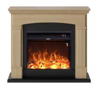 Mpc Camino Siena Camino Da Terra Con Bruciatore Da 1500w Dal Design Unico Con Telecomando Rovere - marrone CAMINO-SIENA-ROVERE