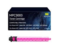 MPC3003 Cartucce toner compatibile Per Ricoh, con chip | Sostituzione della cartuccia toner MPC3003 for stampante MPC3003 MPC3004 MPC3004ex MPC3503 MPC3504(Magenta)