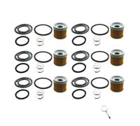 MPDACJGY Filtro della Pompa del Carburante XLSION Compatibile con 3.0 3.0L 4 cilindri e la Maggior Parte dei Modelli Motore 2.5L 3.0L 3.7L 4.7L 4,3L(6sets)