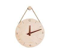 MPENGOZ Orologi da Parete in Legno con Cinturino, Orologio Creativo Minimalista Giapponese Nordico Moderno, Decorazione silenziosa per Soggiorno e Camera da Letto, Orologio da p
