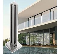 MPFYRCOJ Pali per balaustre in Vetro Palo per Sistema di ringhiere in Vetro per balconi, Morsetto per balaustra in Vetro in Acciaio Inossidabile Quadrato, Kit parapetto in Vetro di Sicurezza per Loft