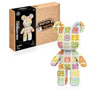 MPIN - Orso 3D Bohemian - Blocchi di costruzione (3483 pz) - Micro mattoni Mini Building Blocks - Gioco di costruzione per adulti e adolescenti 14+ - 32 cm - Modello fai da te Sfida Creativa - Idea