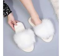 MPINGRTH Ciabatte Donna Donne Slivers Scarpe Invernali Piatti Dolci da Casa Slifori Donna Female Indoor-bianco-36-37