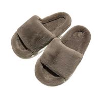 MPINGRTH Ciabatte Donna Slipisti da Donna Slifori per La Casa in Pelliccia Autunno E Inverno Pantofole per La Casa Morbida Pantaloncini di Cotone di Cotone-caffè-38-39 (Fit 37-38)