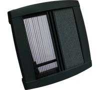 Mpk modello 49p telaio interno con doppia plissettatura nero senza illuminazione a led