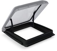 Mpk visionstar m led cofano da tetto senza ventilazione permanente con illuminazione a led 400 x 400 mm nero spessore del tetto 55 - 90 mm