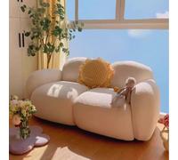 MPLFHSYOS Capelli Sabbia Stile Crema, Sedia Per Il Tempo Libero per Camera Da Letto Piccola Reception, Divano Matrimoniale Piccola Area Di Riposo Negozio Di Abbigliamento per Le Donne In Pelle Di