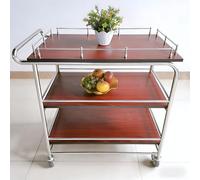 MPLFHSYOS Carrello multifunzionale for servizi alimentari, carrello mobile, carrello multiuso mobile tutto in uno for ristoranti di hotel, dispensa for uffici, catering for eventi(L)