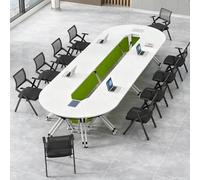 MPLFHSYOS Combinazione di tavolo da conferenza pieghevole e mobile - Scrivania versatile for formazione/classe intelligente/consulenza gruppo(K)