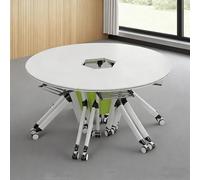 MPLFHSYOS Combinazione di tavolo da conferenza pieghevole e mobile - Scrivania versatile for formazione/classe intelligente/consulenza gruppo(H)