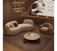 MPLFHSYOS Divani ad arco dalla forma irregolare, divani for reception nelle grandi sale dei piccoli negozi di abbigliamento e sedie for riunioni e trattative nelle aree di sosta(SET 3)