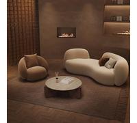 MPLFHSYOS Divani ad arco dalla forma irregolare, divani for reception nelle grandi sale dei piccoli negozi di abbigliamento e sedie for riunioni e trattative nelle aree di sosta(SET 2)