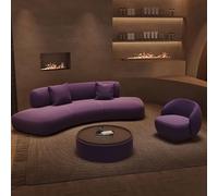 MPLFHSYOS Divani ad arco irregolari, divani for reception e negoziazioni nella hall di piccoli negozi di abbigliamento(Set 4)