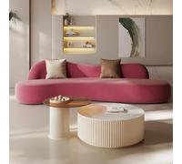 MPLFHSYOS Divani creativi ad arco dalla forma irregolare, divani rosso vino for soggiorni in famiglia, sedie da reception for negozi di abbigliamento e aree di sosta degli hotel(Set 6)