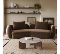 MPLFHSYOS Divani dalla forma irregolare, divani marroni leggeri di lusso e di alta gamma for negozi di abbigliamento, sedie da reception for uffici e hall di hotel e aree di sosta(Set 1.8m)