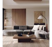 MPLFHSYOS Divano angolare, divano for la reception nell'area relax, sedia a L nella hall dell'hotel, ufficio, riunioni e trattative di lavoro e salone di bellezza(300cm set)