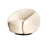 MPLFHSYOS Divano Color Crema For Soggiorno, Divano Piccolo, Singolo, Girevole For, Poltrona Da Balcone For Piccoli Appartamenti, Di Design, Stile Wabi-sabi(Emery cloth)