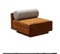 MPLFHSYOS Divano Componibile Modulare, Tessuto In Ciniglia, Divano For Camere Da Letto, Soggiorni E Appartamenti, Divanos Con Schienale Senza Braccioli, Seduta In Memory Foam(Caramel,Single table)