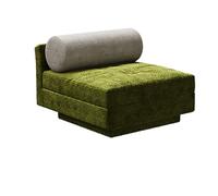 MPLFHSYOS Divano Componibile Modulare, Tessuto In Ciniglia, Divano For Camere Da Letto, Soggiorni E Appartamenti, Divanos Con Schienale Senza Braccioli, Seduta In Memory Foam(Green,Single table)