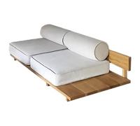 MPLFHSYOS Divano con piattaforma in legno massello in stile giapponese Wabi-sabi, divano for reception nell'area relax di una casa famiglia, un hotel e una caffetteria(1.8m)