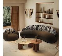 MPLFHSYOS Divano curvo in stile medievale Wabi-sabi, divano da piccolo negozio di abbigliamento, sedia da reception nell'area di sosta di un hotel for famiglie(Set 1)