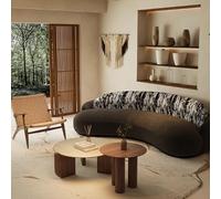 MPLFHSYOS Divano curvo in stile medievale Wabi-sabi, divano da piccolo negozio di abbigliamento, sedia da reception nell'area di sosta di un hotel for famiglie(Set 5)