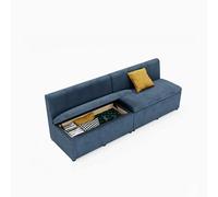 MPLFHSYOS Divano da soggiorno, sgabello, tavolino, divano modulare moderno imbottito, struttura in legno massello, for uffici, lounge, attività commerciali(1)