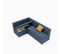 MPLFHSYOS Divano da soggiorno, sgabello, tavolino, divano modulare moderno imbottito, struttura in legno massello, for uffici, lounge, attività commerciali(4)