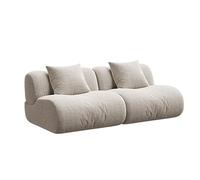 MPLFHSYOS Divano Doppio Senza Osso, Divano Moderno A Due Posti Con Morbida Ciniglia E Schiuma Ad Alta Densità, A Sacco A Forma Di Nuvola,Non Richiede Montaggio(2-person)