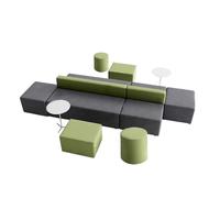 MPLFHSYOS Divano e tavolino da caffè da ufficio moderno e minimalista, divano in tessuto Creative Tech, divani componibili modulari, for libreria, bar, caffetteria, negozio di tè al latte(A)