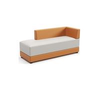 MPLFHSYOS Divano for reception e lounge da ufficio, divano imbottito con struttura in legno massello, tessuto antigraffio for gatti, for angolo bar, area lounge, hall, ufficio(160 * 60 * 70cm)