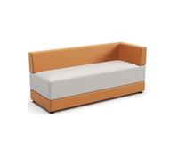 MPLFHSYOS Divano for reception e lounge da ufficio, divano imbottito con struttura in legno massello, tessuto antigraffio for gatti, for angolo bar, area lounge, hall, ufficio(160 * 60 * 70 * 40cm)