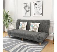 MPLFHSYOS Divano In Tessuto Confortevole, Divano Alla Moda E Semplice, Diva-no In Tessuto Con Gambe In Legno Naturale, Div-ano Per Vivere Da Soli, Div-ano Moderno Scandinavo(I,120cm)