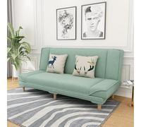 MPLFHSYOS Divano In Tessuto Confortevole, Divano Alla Moda E Semplice, Diva-no In Tessuto Con Gambe In Legno Naturale, Div-ano Per Vivere Da Soli, Div-ano Moderno Scandinavo(B,120cm)