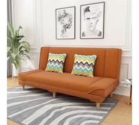 MPLFHSYOS Divano In Tessuto Confortevole, Divano Alla Moda E Semplice, Diva-no In Tessuto Con Gambe In Legno Naturale, Div-ano Per Vivere Da Soli, Div-ano Moderno Scandinavo(E,120cm)