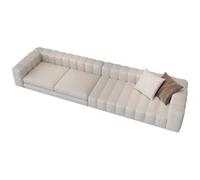 MPLFHSYOS Divano lineare con tasti di pianoforte, divano leggero di lusso e di alta gamma, sedia for reception e reception nell'area di sosta dell'ufficio e della hall dell'hotel(3.4m)