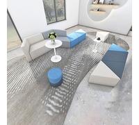 MPLFHSYOS Divano moderno e creativo for reception, irregolare - imbottito di alta qualità for ufficio vendite, ospedale chirurgia plastica, sala d'attesa aziendale, della hall dell'hotel(14)