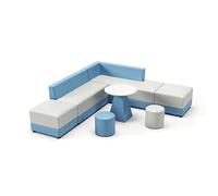 MPLFHSYOS Divano modulare creativo, divani ergonomici, con struttura in legno massello e schiuma ad alta resilienza a doppio strato, for ufficio, ospedale, banca, caffetteria, ristorante(240 * 220cm)