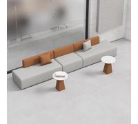 MPLFHSYOS Divano semplice e moderno for sala relax e area relax, divano creativo for ufficio e combinazione di tavolino da caffè dalla forma irregolare for ricevere gli ospiti(A3)