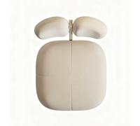 MPLFHSYOS Divano singolo for soggiorno, camera da letto, home theater; poltrona singola in stile francese color avorio con lana d'agnello, stile Wabi-sabi color crema for soggiorno(A)