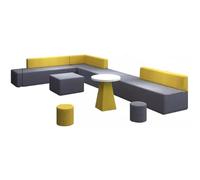 MPLFHSYOS Il divano for la reception dell'ufficio e la combinazione creativa di divano e tavolino da caffè dalla forma irregolare nell'area di negoziazione sono semplici e moderni(A2)