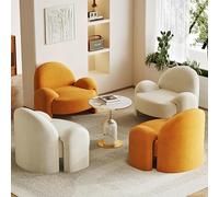 MPLFHSYOS Poltrona In Velluto Delicata Sulla Pelle, Poltrona Imbottita, Poltronas Da Lettura Singola Moderna E Comoda For Soggiorno, Camera Da Letto, Angolo(I)