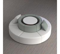 MPLFHSYOS Reception dell'ufficio, Reception, Riposo, Atrio dell'istituto di formazione, Reception, Area di attesa for i genitori, Divano creativo, Vestiti in tessuto(A9)