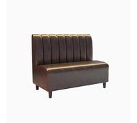 MPLFHSYOS Sedile in similpelle, set di divani e sedie for bar, con comodo cuscino e schiuma ad alta resilienza, for sedute da pranzo, lounge e caffetteria(Brown,1.2m)