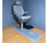 MPLFHSYOS Sedili for barche con binario di sollevamento, sedile di guida for la pesca con braccioli e schienale regolabile, sedia anti-onde multifunzionale con sollevamento(D)