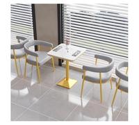 MPLFHSYOS Set di divani componibili modulari da pranzo, comodi divani imbottiti a forma di nuvola, divano in pelle grigio chiaro, for posti a sedere for sala da pranzo, salotto e caffetteria(A)