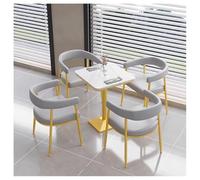 MPLFHSYOS Set di divani componibili modulari da pranzo, comodi divani imbottiti a forma di nuvola, divano in pelle grigio chiaro, for posti a sedere for sala da pranzo, salotto e caffetteria(B)