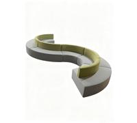 MPLFHSYOS Set di divani modulari, mobili creativi poligonali, cotone compresso ad alta resilienza, for soggiorno, camera da letto, ufficio, centro commerciale, attività commerciale(5.2 * 6.4m)