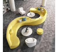 MPLFHSYOS Set di divani modulari, mobili creativi poligonali, cotone compresso ad alta resilienza, for soggiorno, camera da letto, ufficio, centro commerciale, attività commerciale(B)