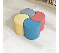 MPLFHSYOS Set di sgabelli modulari esagonali Piece - Sedute colorate ad incastro for la sala giochi dei bambini, le aule e gli spazi collaborativi in ufficio(5)